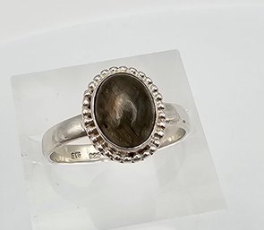 STS Labradorite Sterling Silver Ring Size 6.75 2.4 G
