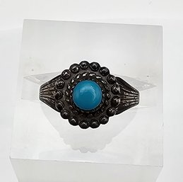 Bell Navajo Turquoise Sterling Silver Ring Size 3 2 G