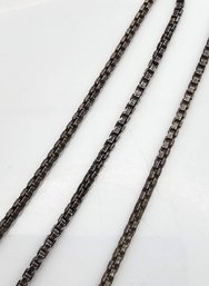 Sterling Silver Box Chain Necklace 11.3 G