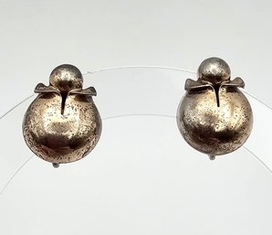 Sterling Silver Ladybug Earrings 7.4 G