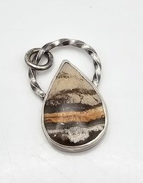 Agate Sterling Silver Pendant 7.3 G