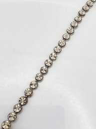 'OR' Sterling Silver Tennis Bracelet 5.3 G