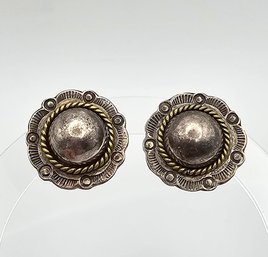 Mexico Taxco TM-180 Sterling Silver Earrings 11 G