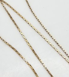'JJ' 14K Gold Chain Necklace 1.7 G