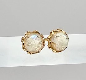 Opal 14K Gold Earrings 0.5 G
