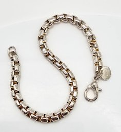 Sterling Silver Thick Cable Chain Bracelet 15.8 G