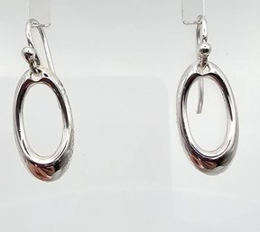 'SU' Sterling Silver Drop Dangle Earrings 2 G
