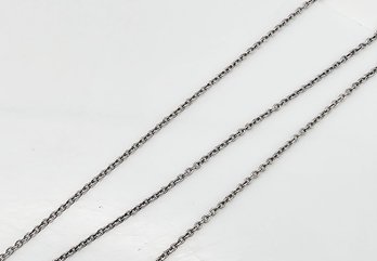 Sterling Silver Cable Chain Necklace 1.1 G