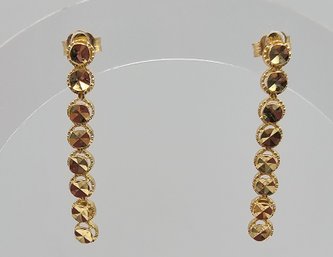 Beverly Hills Gold 14K Gold Drop Dangle Earrings 2 G