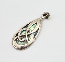 Abalone Sterling Silver Pendant 2.7 G