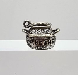 Danecraft Sterling Silver Pot Of Beans Charm 4.4 G
