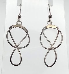 Sterling Silver Swirl Earrings 1.9 G