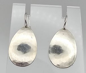 Sterling Silver Tear Shape Drop Dangle Earrings 3 G