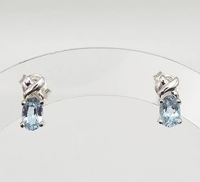 'SU' Spinel Sterling Silver Earrings 1.4 G