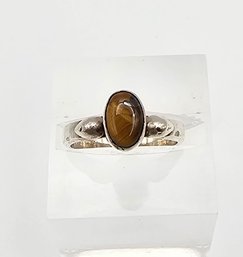 Tigers Eye Sterling Silver Ring Size 4.5 2.4 G