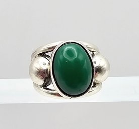 Signed Jasper Sterling Silver Ring Size 5 4.5 G