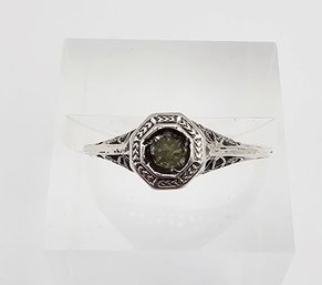 Sterling Silver Ring Size 4.75 1.5 G