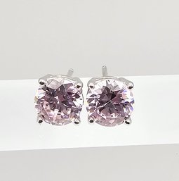 FC Cubic Zirconia Sterling Silver Earrings 1.9 G