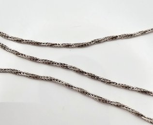 Sterling Silver Twist Wheat Chain Necklace 5.5 G