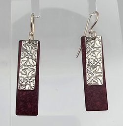 Sterling Silver Drop Dangle Earrings 3.9 G