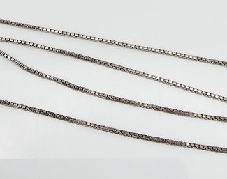 Sterling Silver Box Chain Necklace 2.1 G