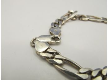 DNT Sterling Figaro Chain Bracelet 12.96g