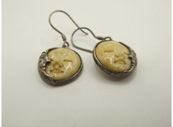 Sterling Moon Earrings 5.09g