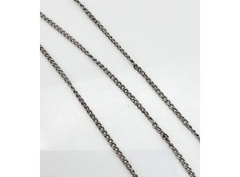Sterling Silver Curb Chain Necklace 2.4 G