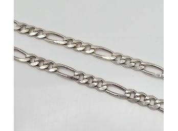 Sterling Silver Figaro Chain Necklace 16.7 G