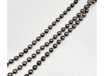 Sterling Silver Ball Chain Necklace 11.2 G