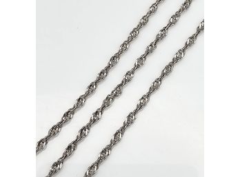 Sterling Silver Twist Chain Necklace 3.8 G
