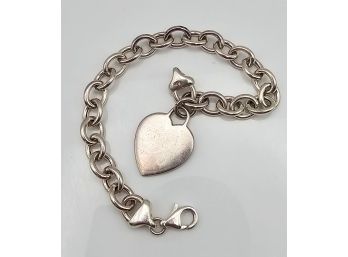 SWM Sterling Silver Heart Bracelet 18.5 G