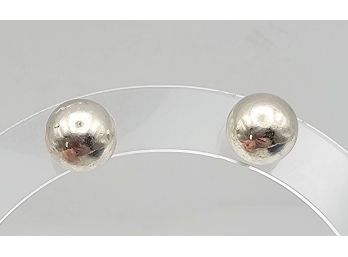 Sterling Silver Ball Stud Earrings 3.5 G