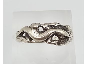 Sterling Silver Lizard Ring Size 8 2.9 G