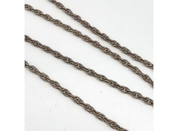 Sterling Silver Rope Chain Necklace 3 G