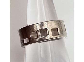 Sterling Silver Cut Out Ring Size 7 4 G