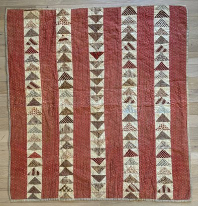 Antique Handmade Child's Patchwork Quilt #2