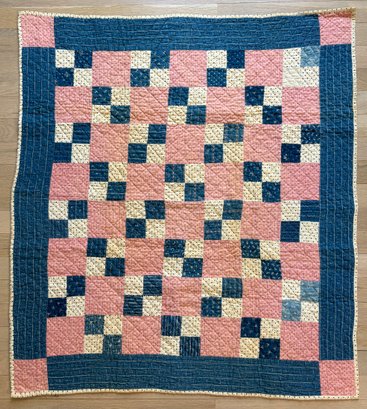Antique Handmade Child's Patchwork Quilt #3
