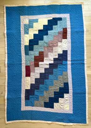 Antique Handmade Child's Patchwork Quilt #6