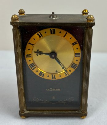Vintage J. LeCoultre 8 Day Music Alarm Desk Clock
