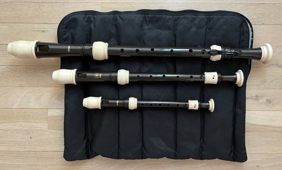 3 Yamaha Japan Baroque Recorders Musical Instruments