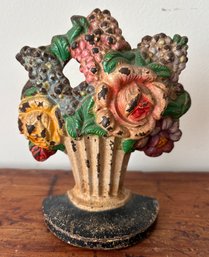 Antique Cast Iron Flower Vase Doorstop Plus Collectible Guide