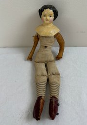 Antique French Bisque Head Victorian Girl Toy Doll