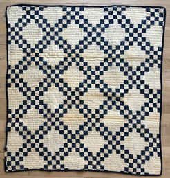Antique Handmade Child's Patchwork Quilt #4
