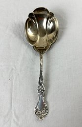 Alvin Sterling Silver Large Serving Preserve Spoon