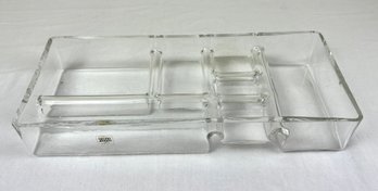 Vintage Georg Jensen MCM Divided Glass Tray