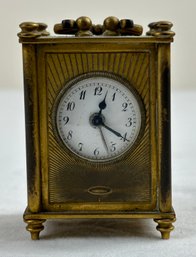 Antique Pau Geneve Carriage Petit Carriage Travel Clock