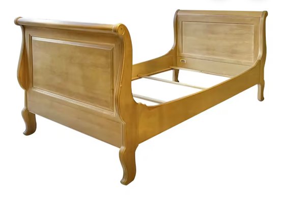Ethan Allen Country French Maple And Birch Sleigh Bed - Twin Size