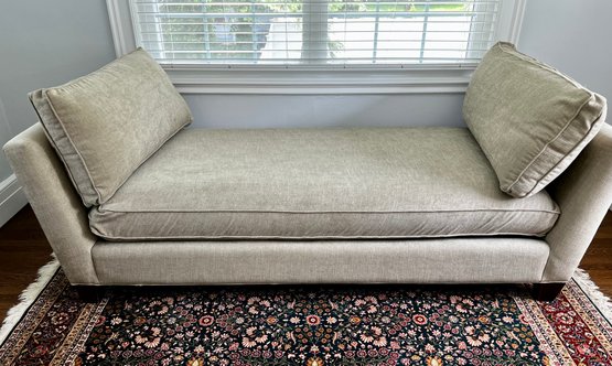 Crate And Barrel Linen Daybed Sofa 86' Wide