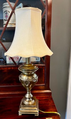 Luxurious Small Brass Urn Form Table Lamp 20' Tall